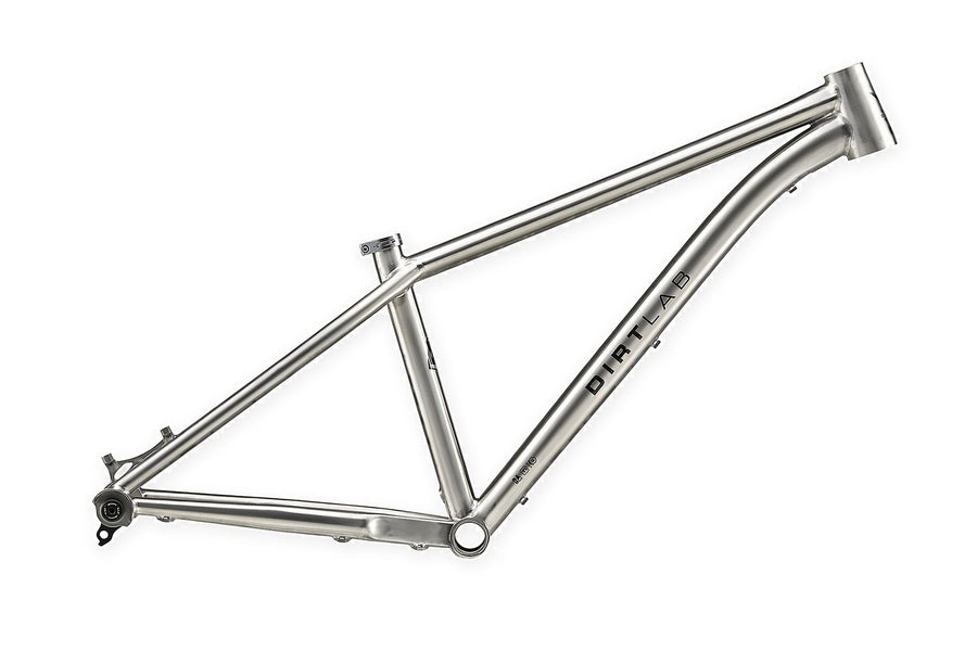 Iuhu titanium family hardtail frame, brushed titanium (final Iuhu HT photo coming)