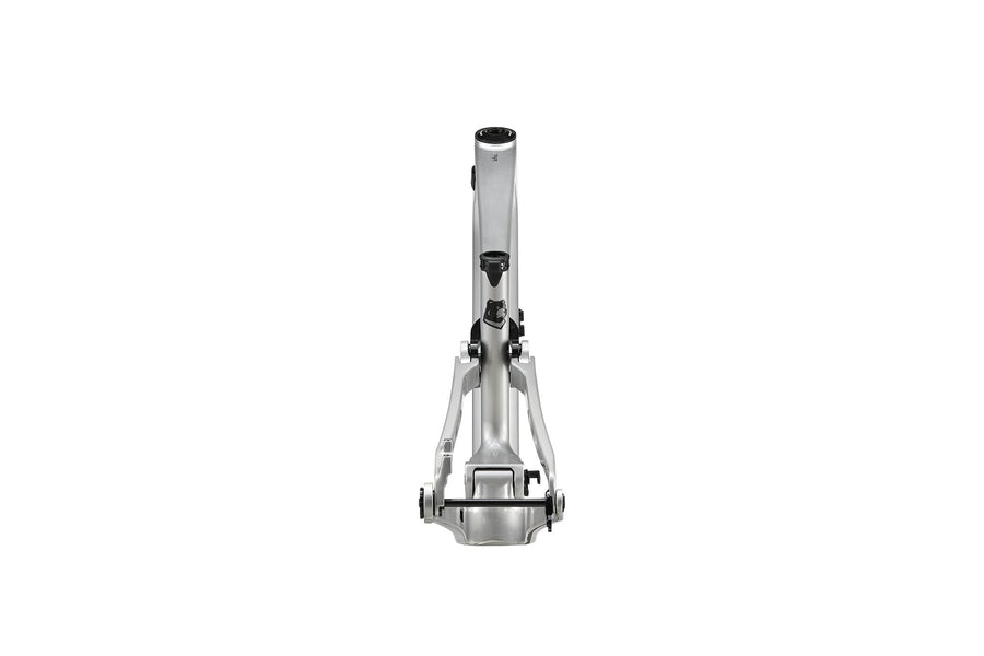 Dirtlab Iuhu CP pedal MTB frame — Concentric Pivot suspension, Gloss Silver Metallic finish