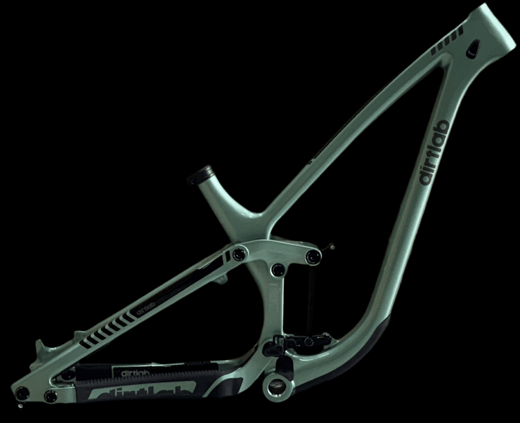 Dirtlab Menace Frame CUSTOM colors Jade Green Metalic frame Only or with Suspension parts - bikelab-inc