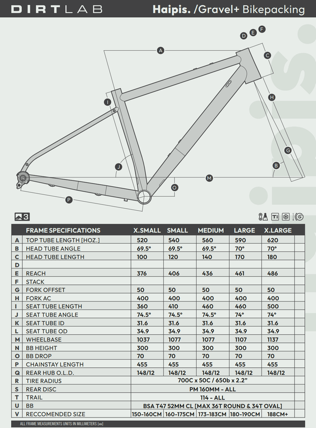 Haipis BP Gravel Titanium Frame - bikelab-inc