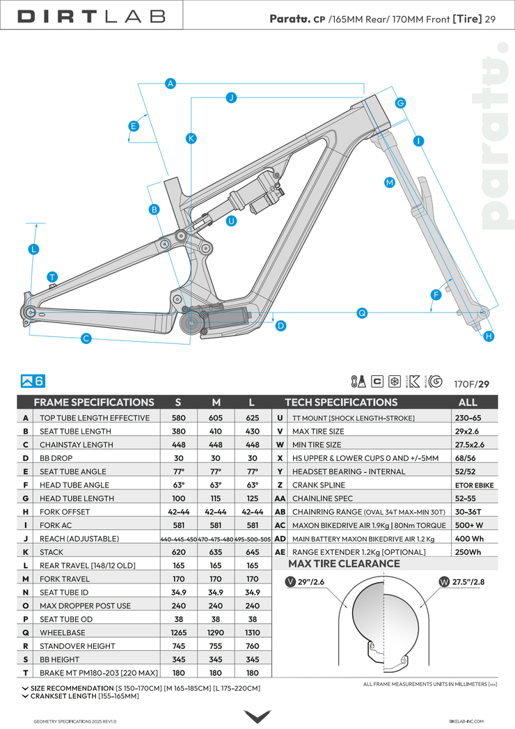 Paratu CP E-Bike Frame Kit