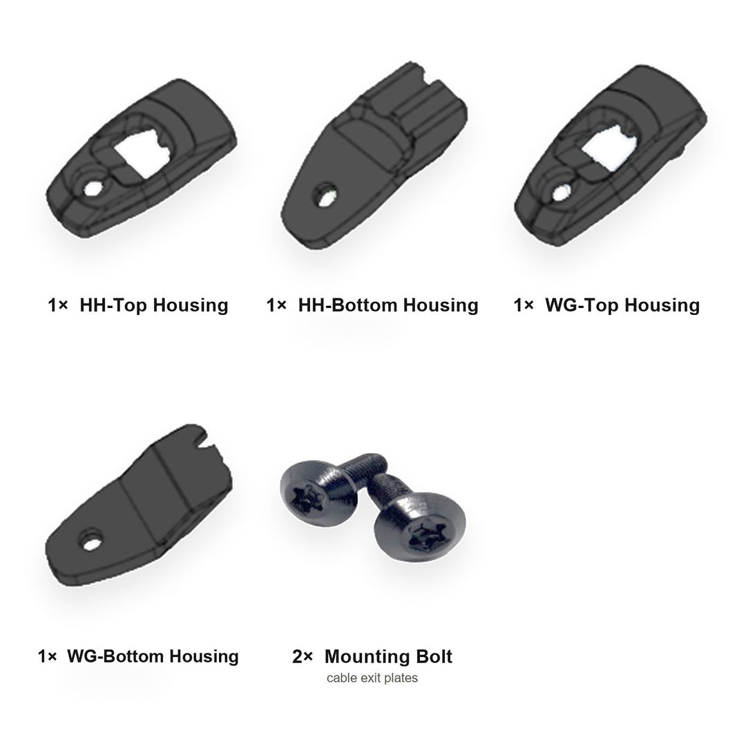 Cable Exit Set — EC2/C3 CP (4 pieces) - kit contents