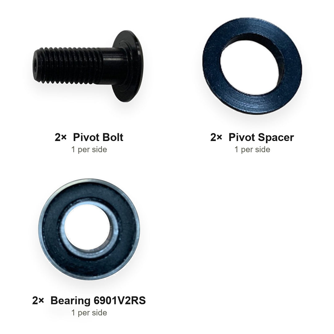 Rocker — Frame Pivot Kit (FT-RK) - kit contents