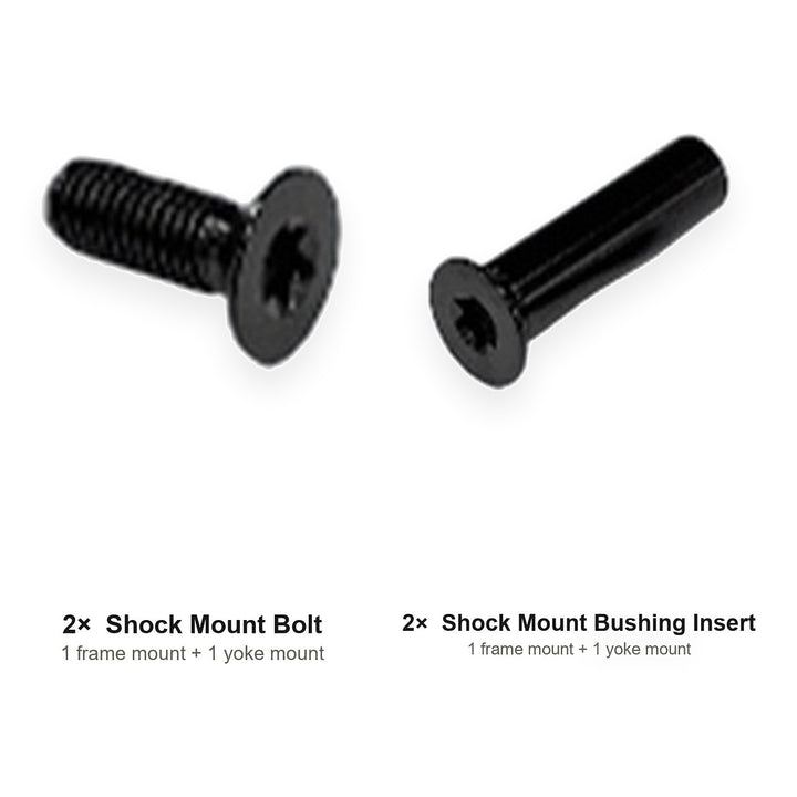 Shock Mount Hardware Set - kit contents