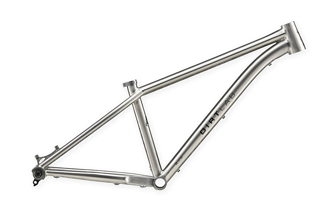 Iuhu titanium family hardtail frame, brushed titanium (final Iuhu HT photo coming)