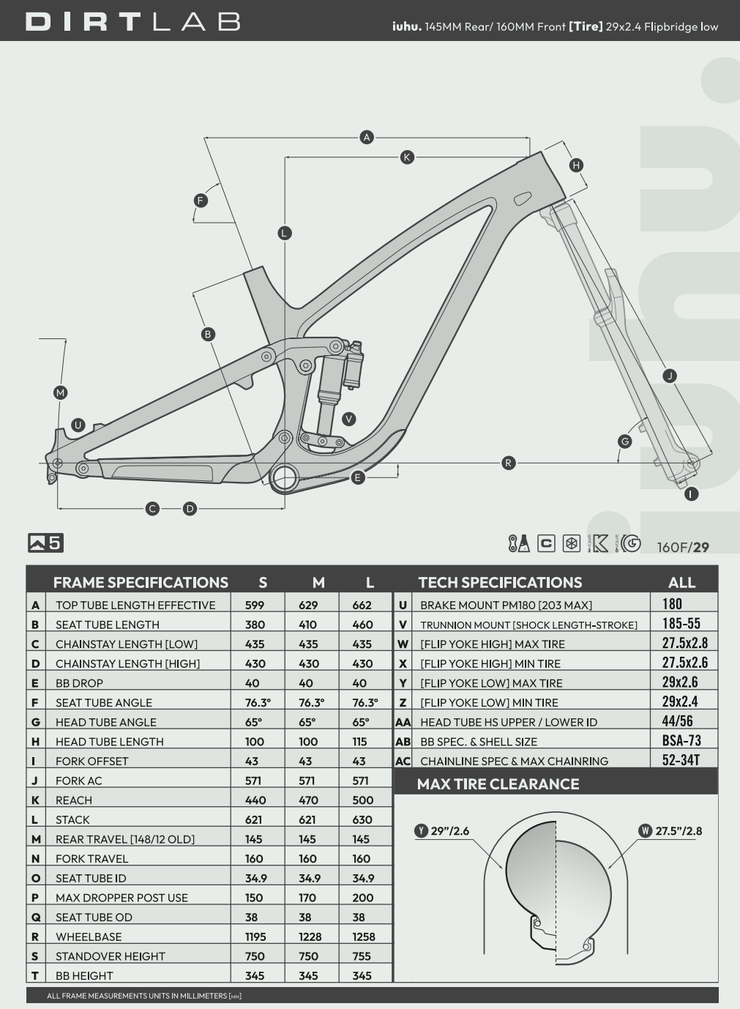 Dirtlab Iuhu Frame UDH compatible Gloss Green frame Only or with Suspension parts - bikelab-inc