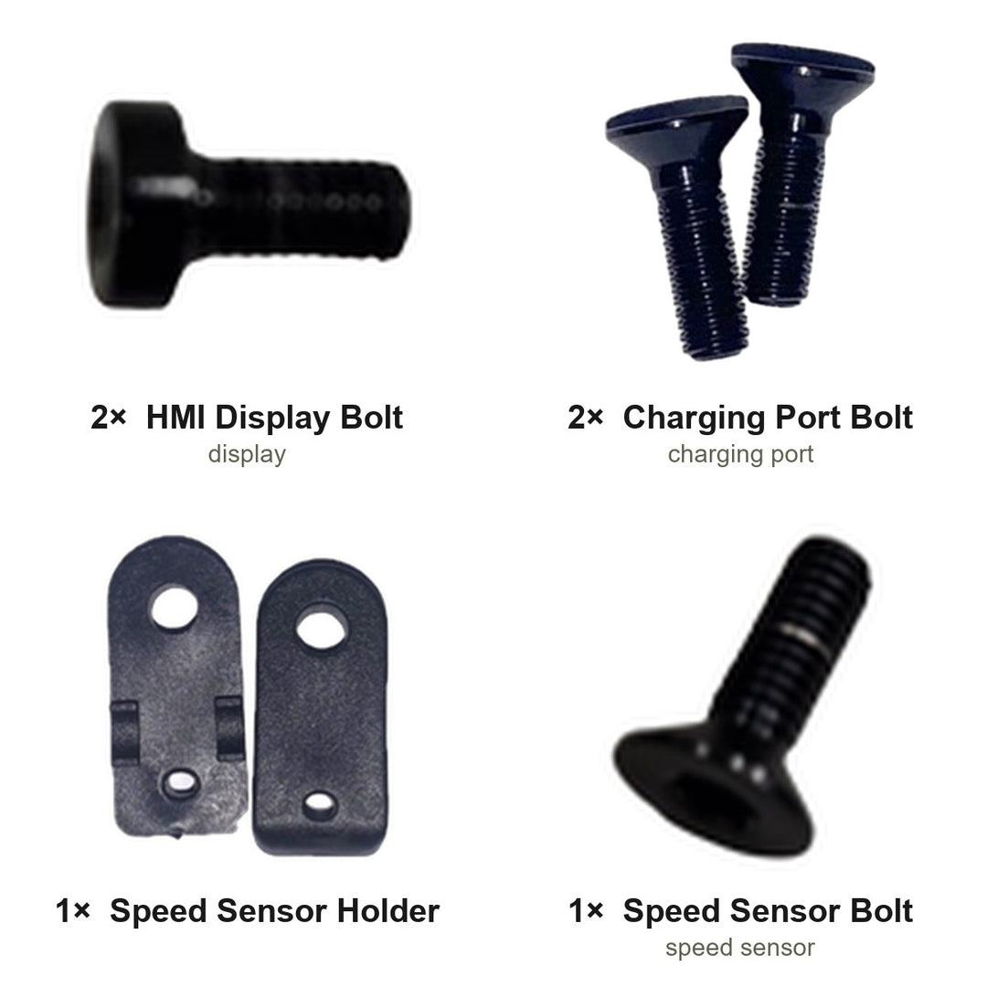 HMI, Charging Port & Speed Sensor Kit — Paratu CP (EC2) - kit contents